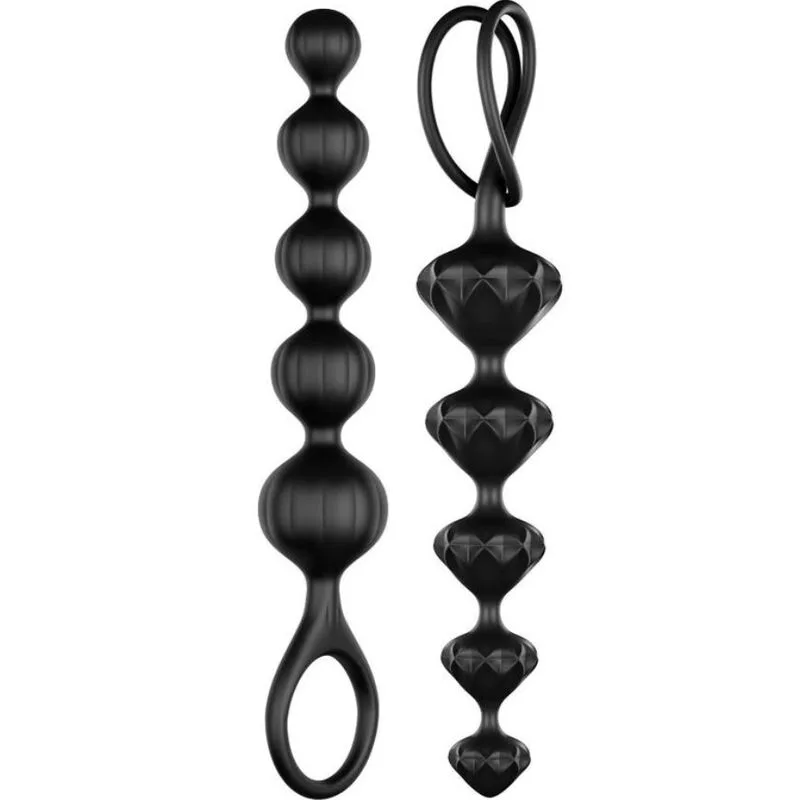 Plug anal Love Perles Noir Satisfyer