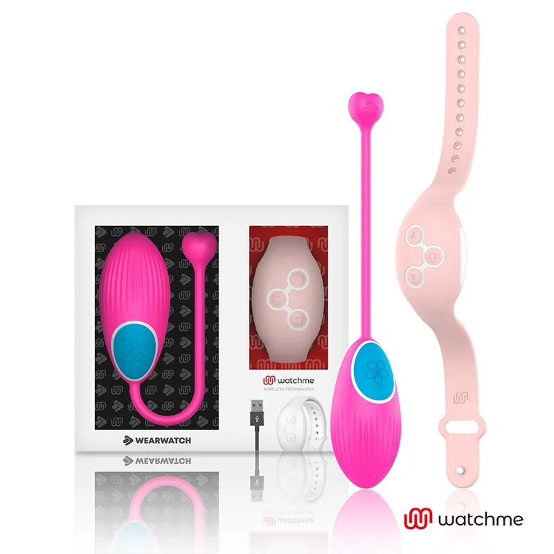 Vibromasseur Télécommande Watchme Technologie Oeuf Fuchsia / Rose Wearwatch