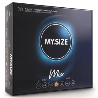 Mix Préservatifs 57 MM 28 Unités My Size préservatif