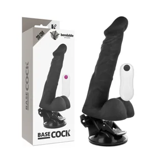 Vibromasseur Télécommande Noir 20 x 4,5 cm Basecock