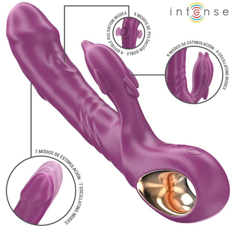 Halle Vibromasseur Multifonction avec Langue Stimulante Intense