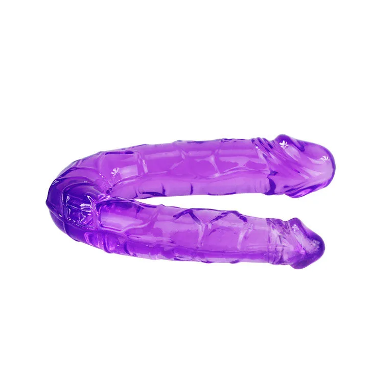 Double Gode en Gelée Flexible Lilas Baile