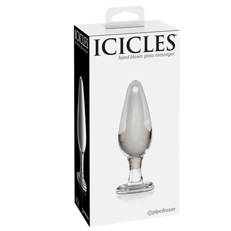 Plug anal N. 26 Masseur en Verre Icicles