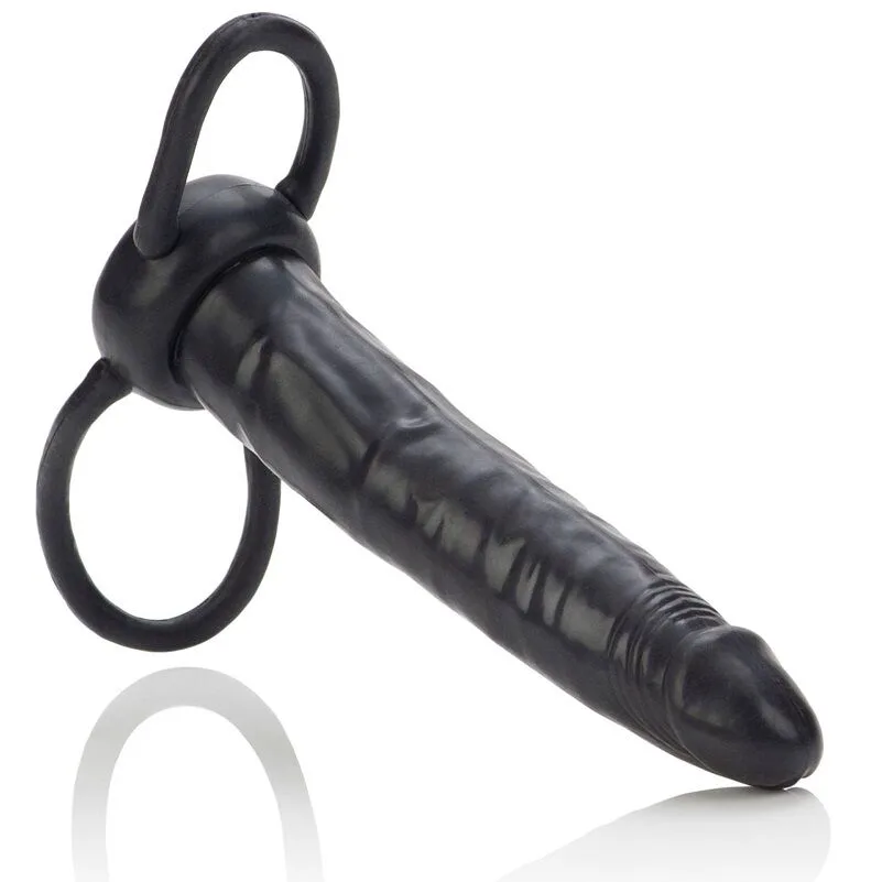 Gode Accommodateur Double Pénétrateur Noir Calexotics