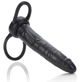 Gode Accommodateur Double Pénétrateur Noir Calexotics