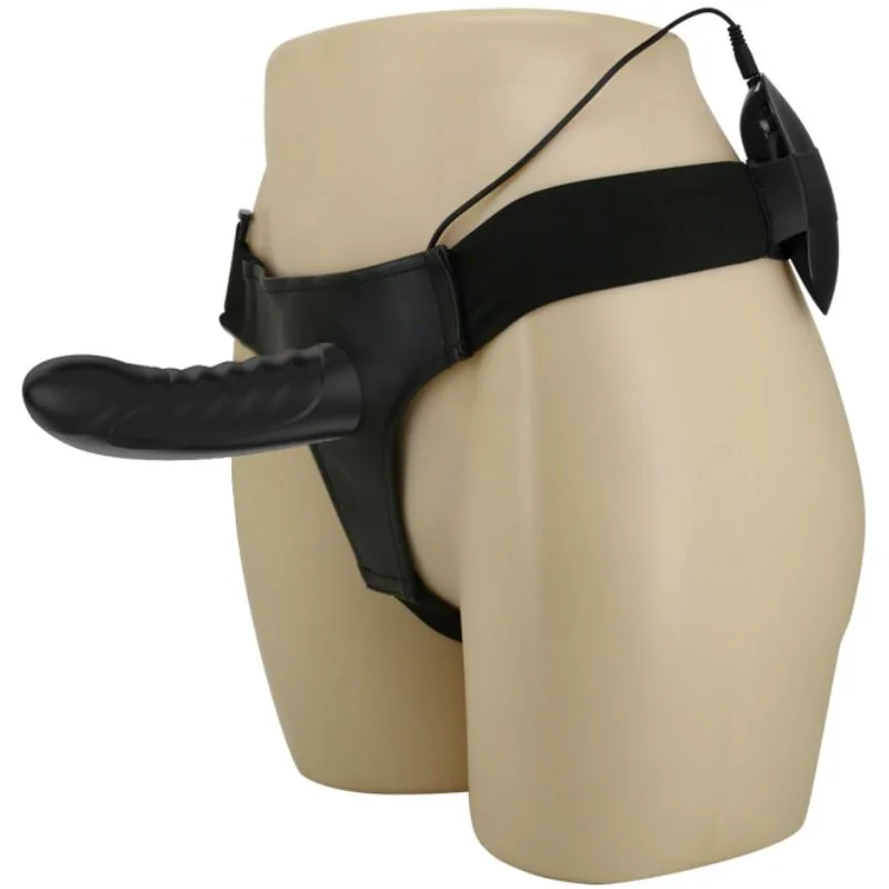 Sangle Marvin avec Vibration et Gode Creux Pretty Love