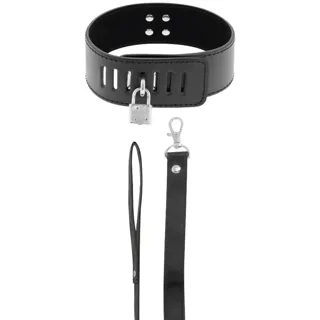 Collier Bdsm avec Serrure Noire Darkness — vue 2