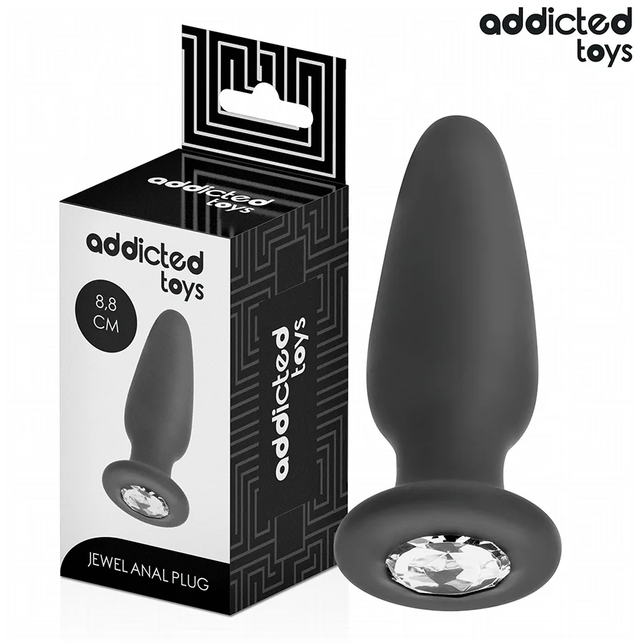 Plug Anal avec Bijou Taille S 8,8 cm Addicted