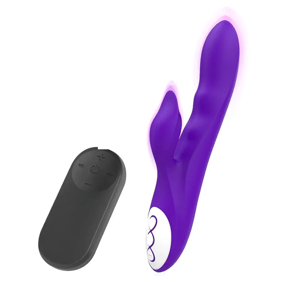Galo Vibromasseur Violet + Télécommande Watchme Galatea sur fond blanc