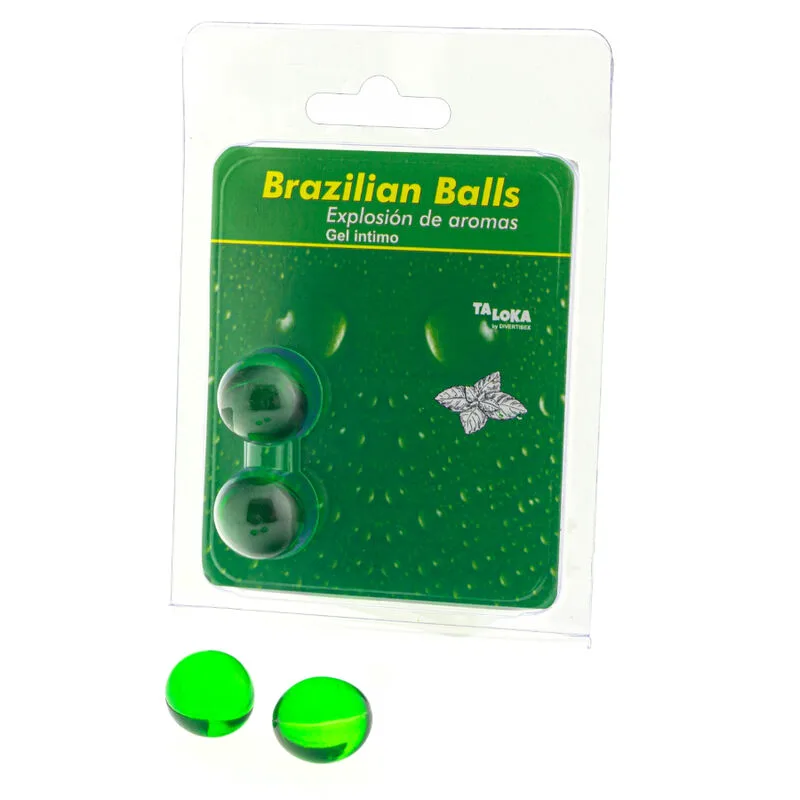 2 Boules Brésiliennes Gel Intime Menthe Taloka lubrifiant base eau