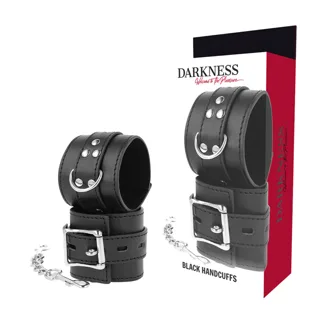 Menottes en Cuir Noir Darkness noir menottes
