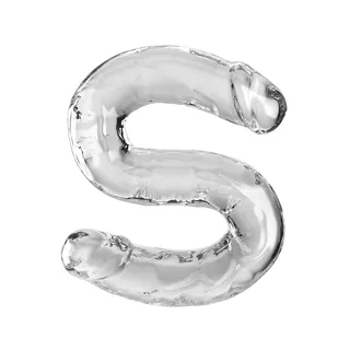 Double Trouble Double Gode 46 cm Transparent King Cock