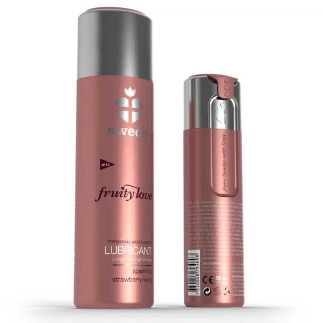 Fruity Love Lubrifiant Vin Mousseux Fraise 50 ml Swede