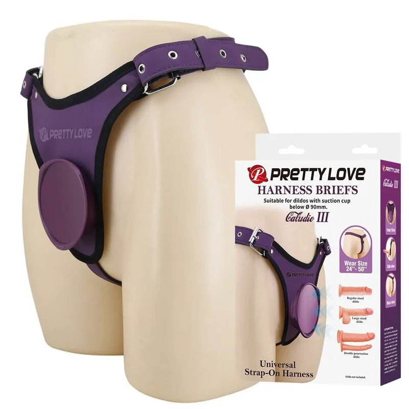 Culotte Harnais Universelle à Bretelles Violette et Noire noir gode ceinture