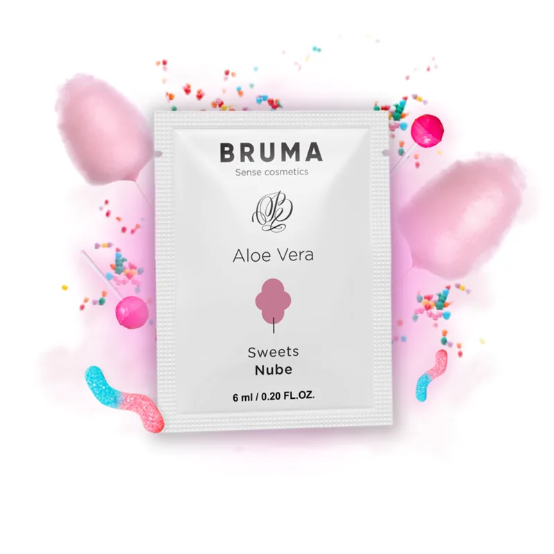 Gel Glissant à L''aloe Vera Saveur Bonbons 6 ML Bruma lubrifiant