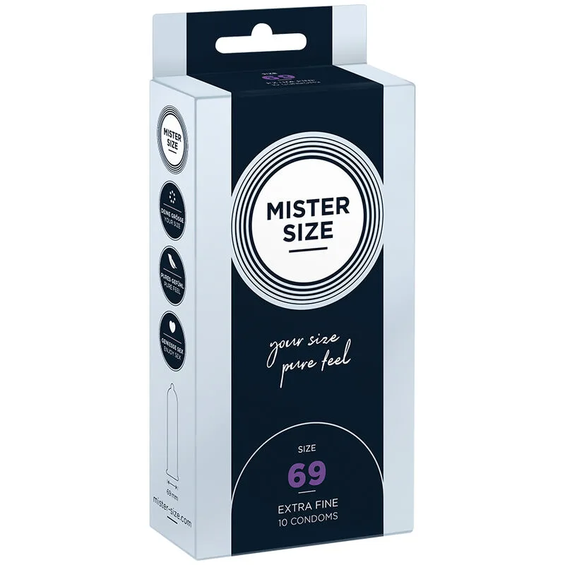 Préservatifs Taille XXXL 69 mm (10 Unités) Mister Size