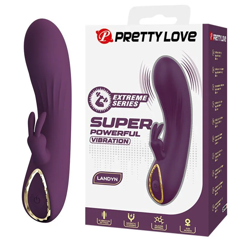 Landyn Vibromasseur Lapin Rechargeable 10 Fonctions Violet