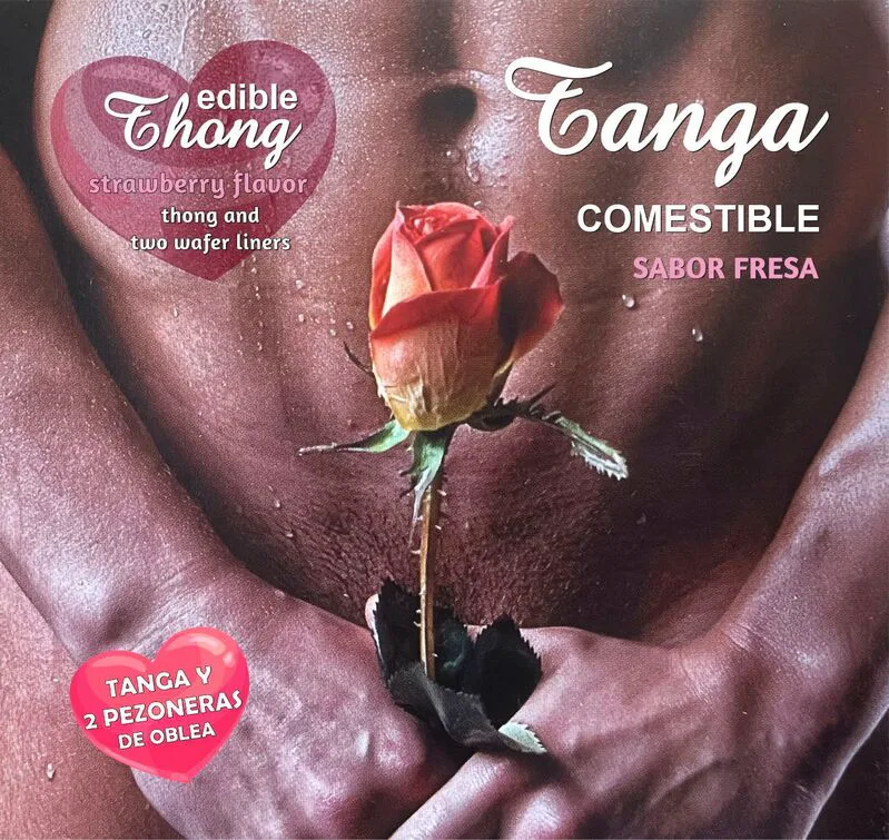 Thong Homme+ 2 Nipple Azyme Fraise /es/pt/en/fr/it/ Hotflowers lingerie