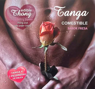 Thong Homme+ 2 Nipple Azyme Fraise /es/pt/en/fr/it/ Hotflowers lingerie