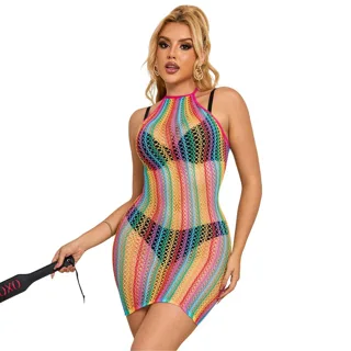 952341 Robe Réseille Arc-en-ciel Taille Unique Subblime nuisette