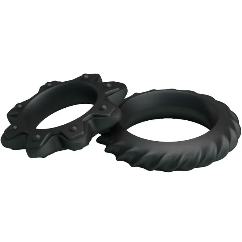 Kit 2 Anneaux Fleuri en Silicone Baile