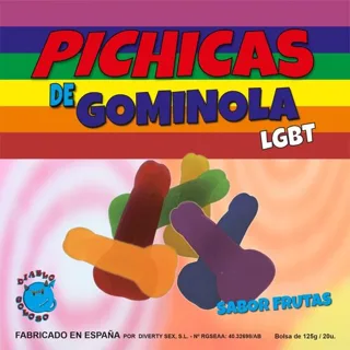 Fruits de Pénis Gummy LGBT Pride jeu coquin