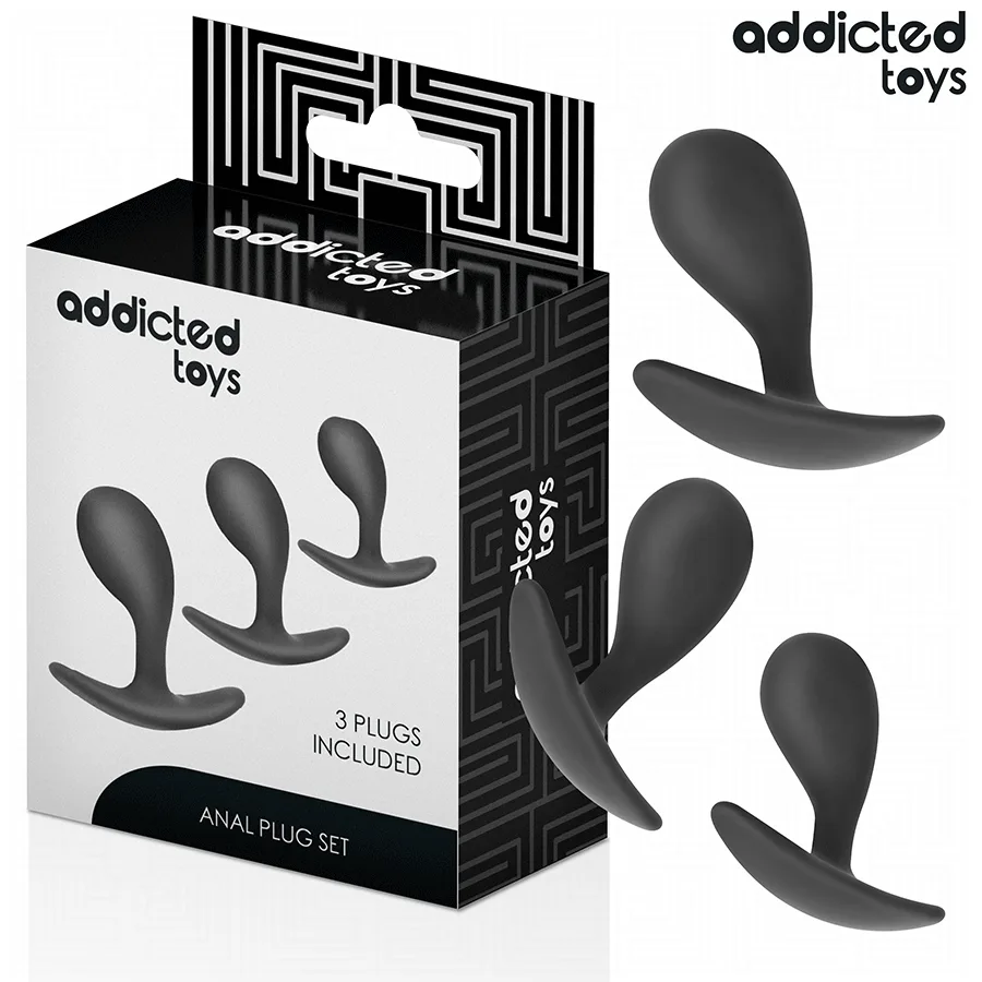 Lot de 3 Plug Anal Modèle 3 Addicted