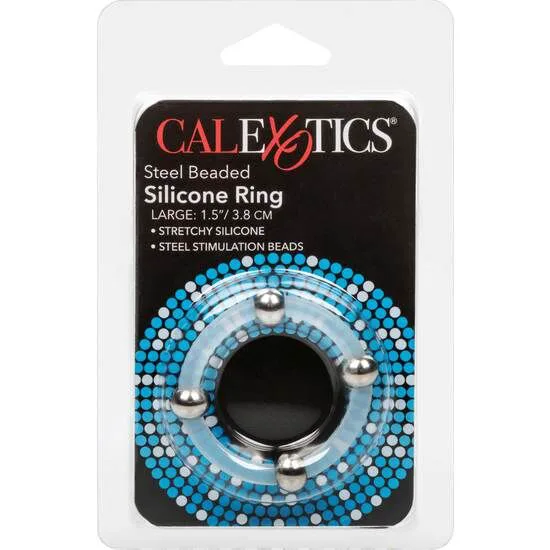 Bague en Silicone Perlée Acier L Calexotics
