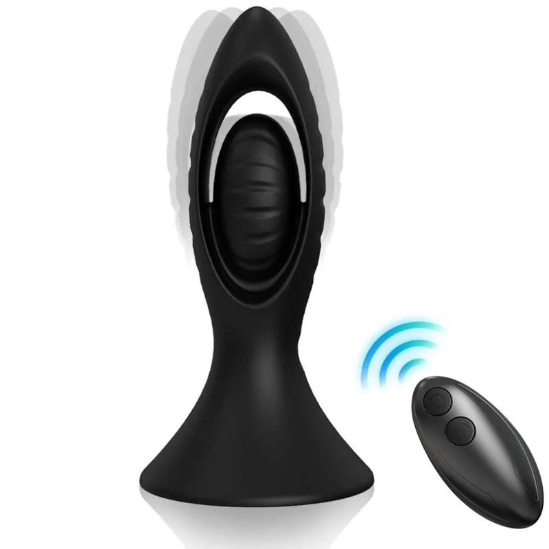 Vibromasseur & Plug Anal Silicone Noir Armony