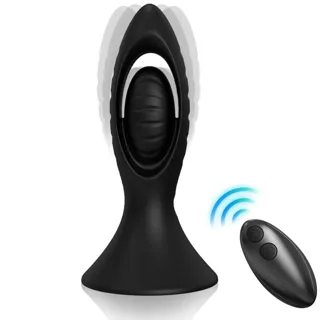 Vibromasseur & Plug Anal Silicone Noir Armony