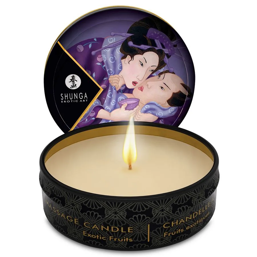 Mini Caress By Candelight Bougie de Massage Fruits Shunga
