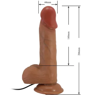 Catoblepas Vibrateur Réaliste 20,6 cm Flesh Télécommande Baile — vue 5