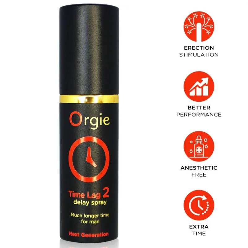 Time Lag 2 Spray Retardant sans Anesthésique 10 ML Orgie aphrodisiaque homme