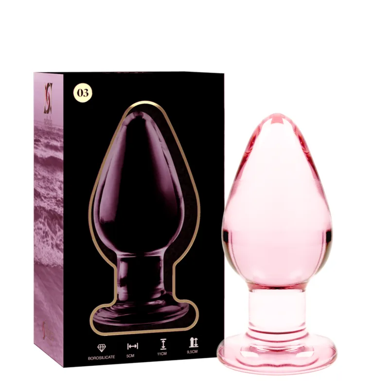 Plug Anal Modèle 3 Verre Borosilicate Transparent 11 cm