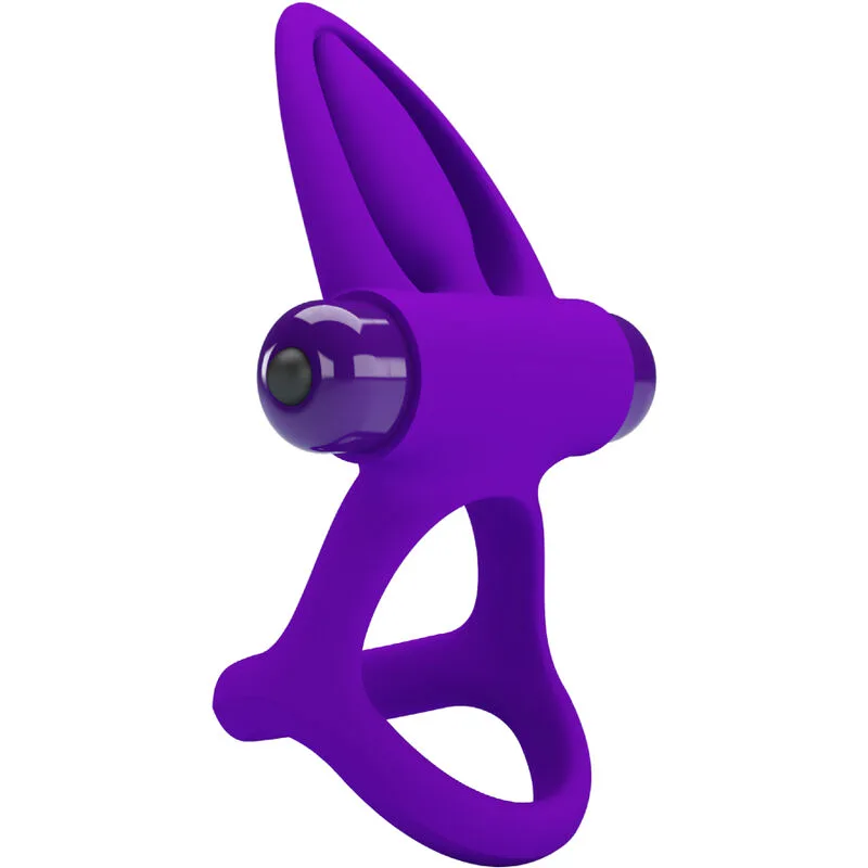 Anneau Vibromasseur 10 Vibrations Silicone Violette Pretty Love