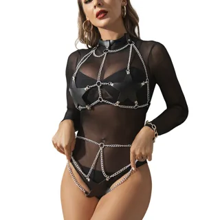 Harnais Complet avec Chaîne Oile Détail Taille Unique Subblime gode ceinture