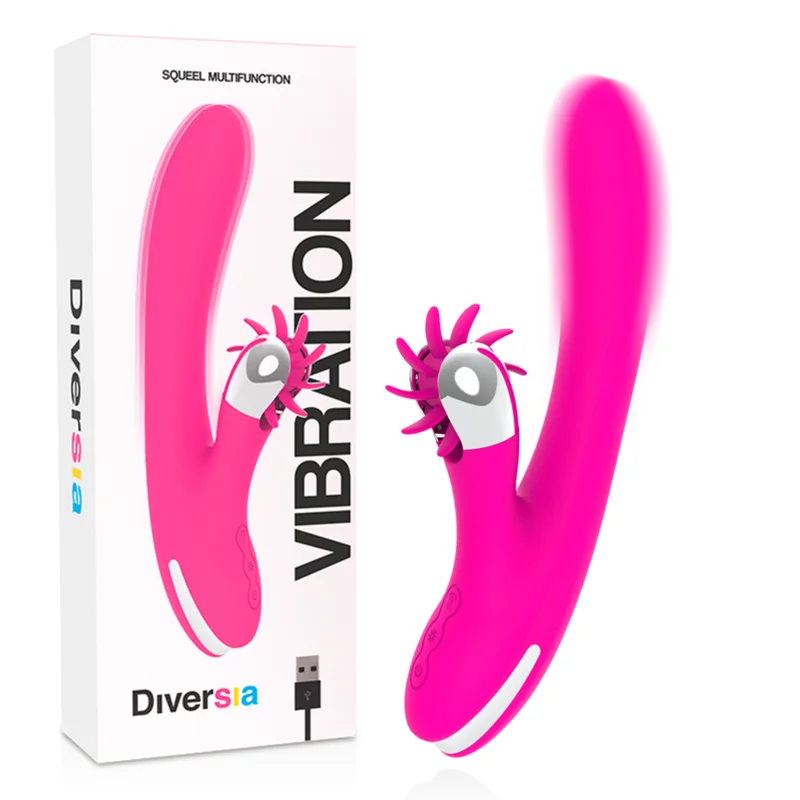Vibromasseur Lapin Vibrant 24 cm Diversia