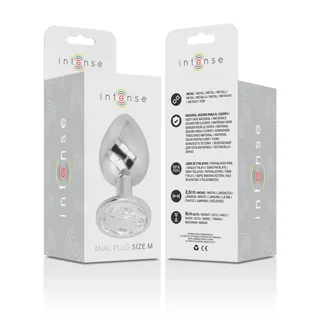 Plug Anal en Métal Aluminium avec Cristal Dargent