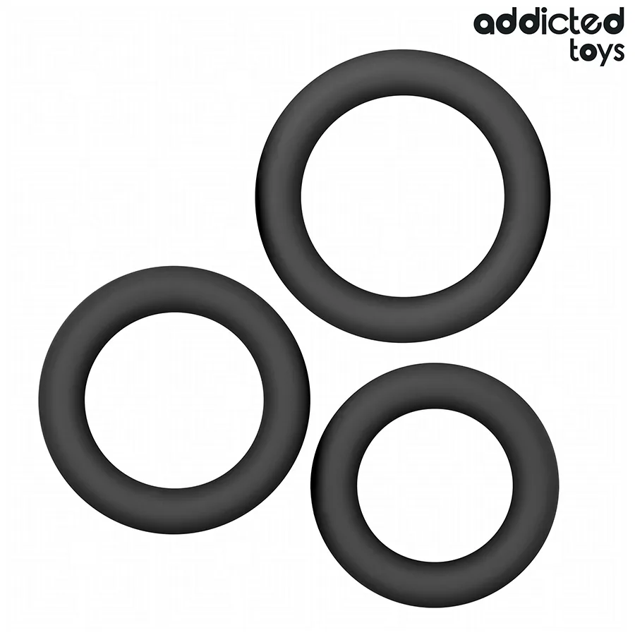 Lot de Anneaux en Silicone Modèle 1 Addicted