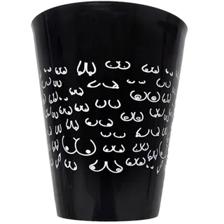 Tasse Noire 500 ML avec Seins Blancs Diablo Picante noir jeu coquin