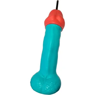 Coupe Pénis en Plastique Bleu Diablo Picante bleu jeu coquin
