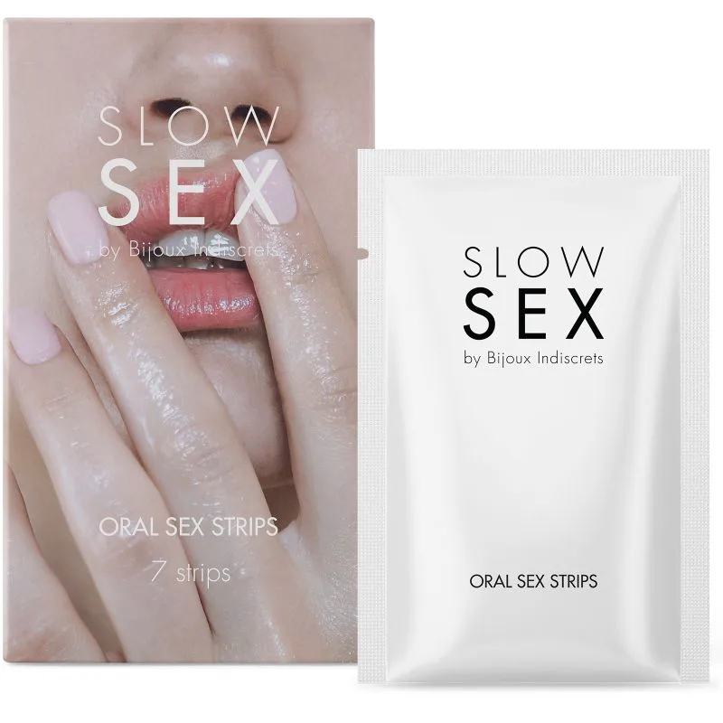 Bandes de Sexe Oral Slow Bijoux Indiscrets lubrifiant comestible