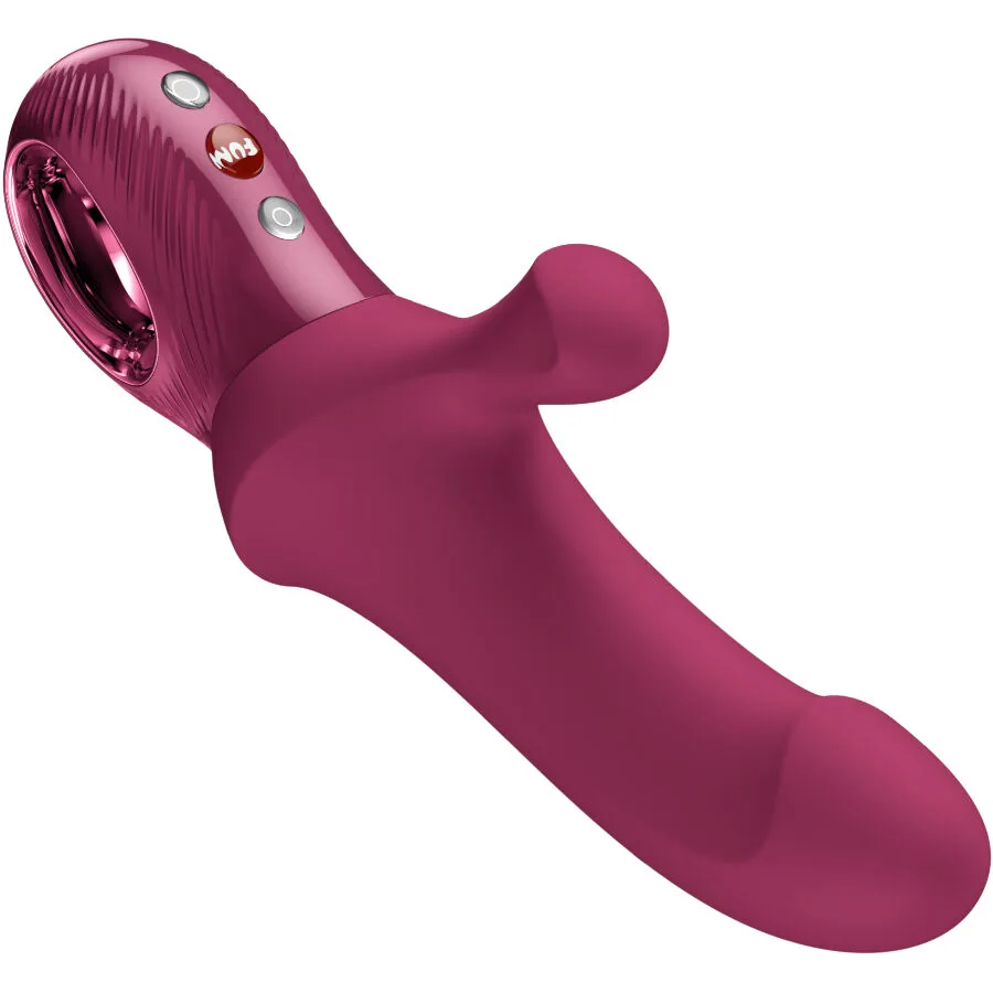 Vibromasseur Bi Stronic Curve Thrusting Rabbit Pulsators Rouge Vin Fun Factory