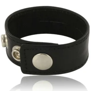 Cockring Sangle de Pénis Réglable en Cuir Noir Leather Body