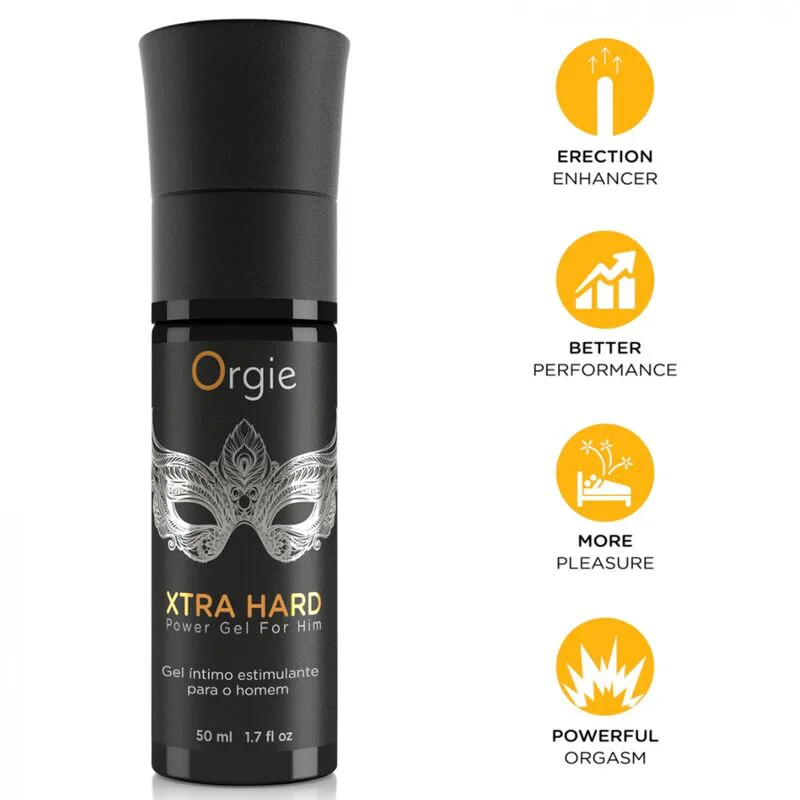 Gel Stimulant et Fortifiant pour Érection Xtra Hard 50 ML Orgie aphrodisiaque homme