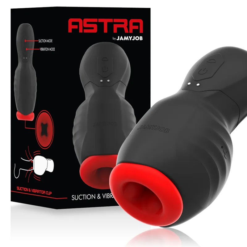 Masturbateur Astra Oral Vibration et Succion Extrêmes Jamyjob