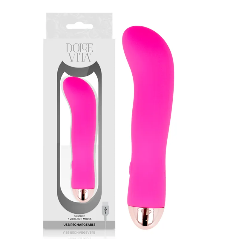 Vibromasseur Rechargeable Deux Rose 7 Vitesses Dolce Vita