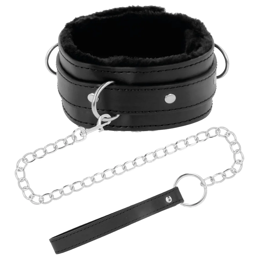 Collier de Posture Confortable avec Chaîne en Cuir Darkness