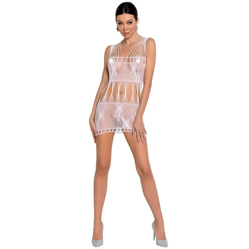 Femme BS090 Bodystocking Blanc Taille Unique Passion blanc nuisette