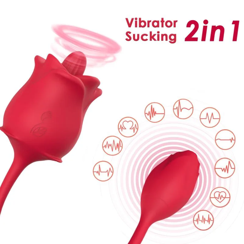 Stimulateur d'Succion et Vibromasseur Rose 2 en 1 10 Armony